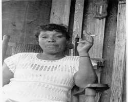 Zora Neale Hurston smoking